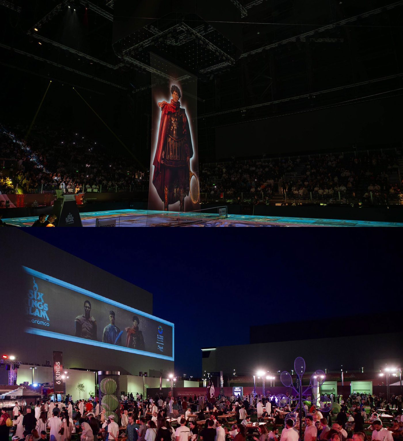 Stadium screen content
