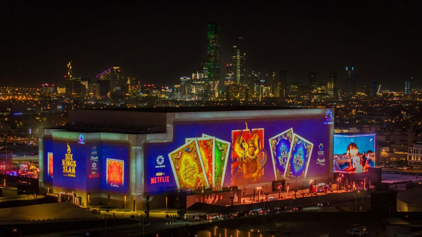 City facade projection