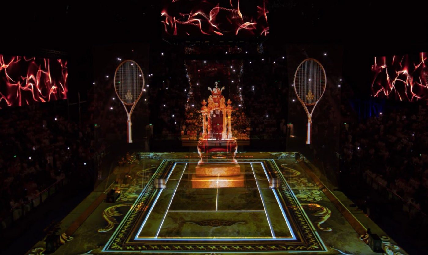 Opening ceremony on court
