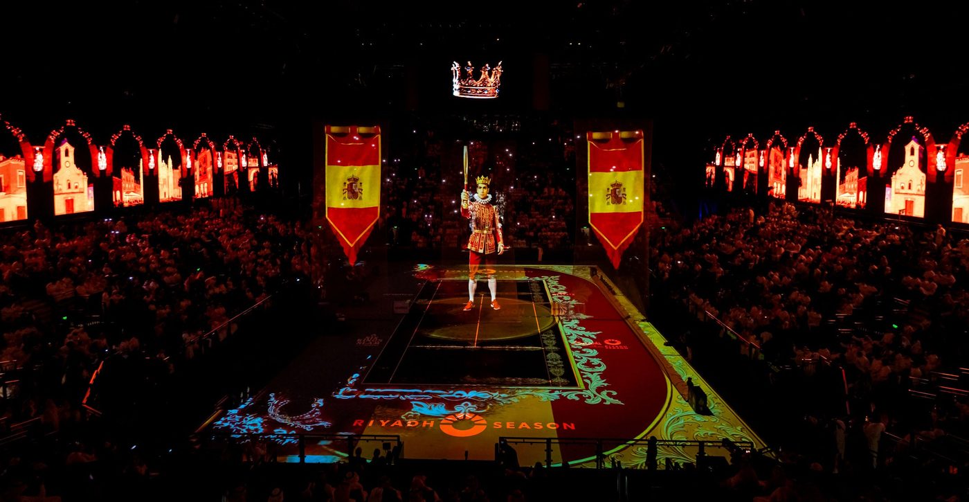 Full arena during ceremony