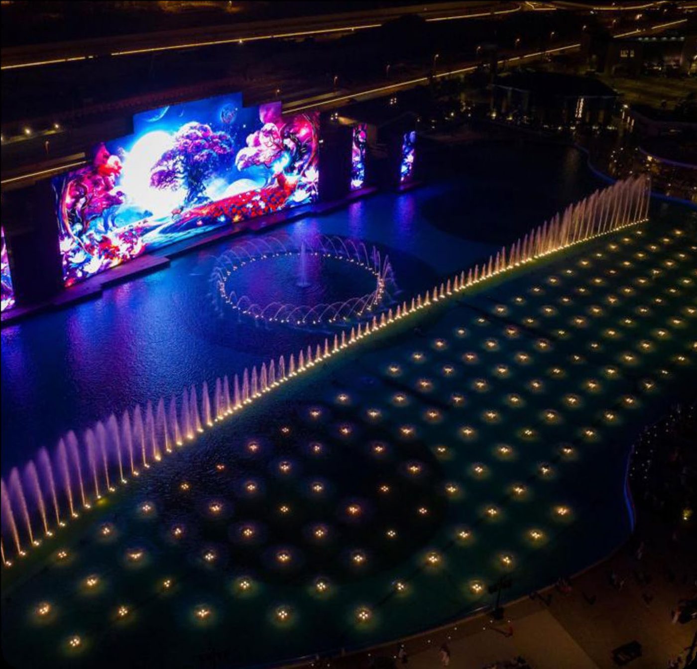 Wonderwall fountain show