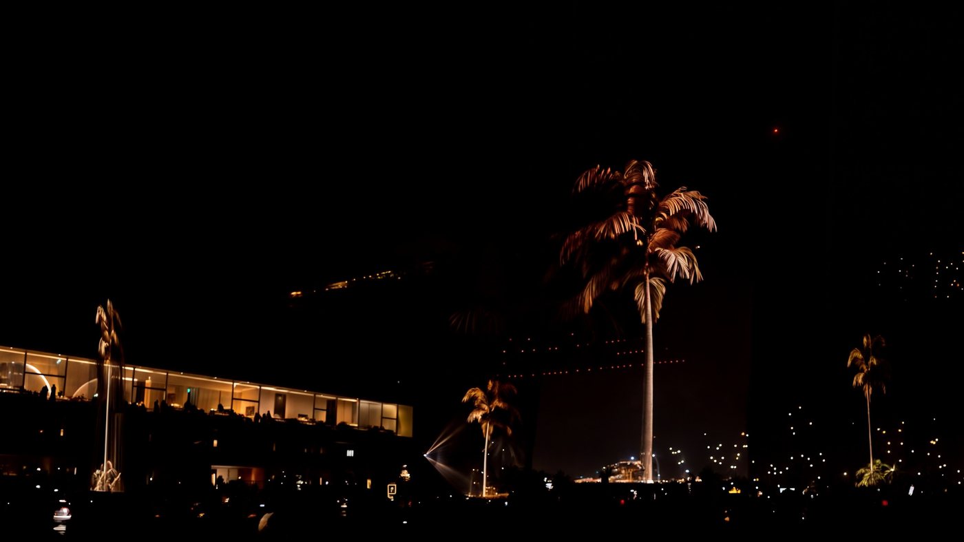 Venue at night